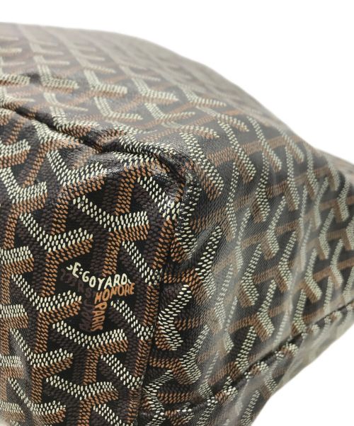 GOYARD（ゴヤール）GOYARD (ゴヤール) サンルイGMトートバッグ ブラウン×ブラックの古着・服飾アイテム