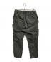 hobo (ホボ) ARTISAN EASY PANTS COTTON TWILL CHARCOAL DYED グレー サイズ:L：7000円