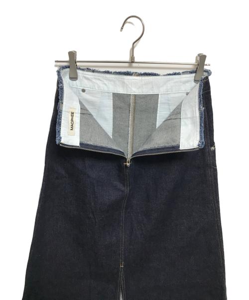 MACPHEE（マカフィー）MACPHEE (マカフィー) コットンデニム セミフレアマキシスカート インディゴ サイズ:36の古着・服飾アイテム