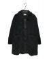 DES PRES（デ プレ）の古着「ワイドリッジパイル ステンカラーコート」｜ブラック