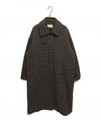 Curensologyカレンソロジー）の古着「ガンクラブチェックコート」｜グレー×ブラウン