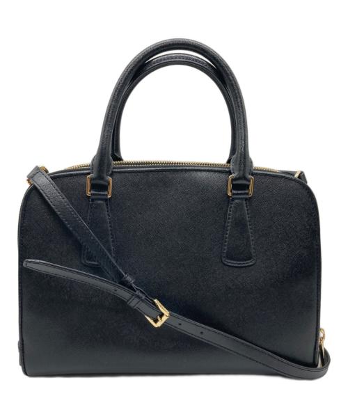 MICHAEL KORS（マイケルコース）MICHAEL KORS (マイケルコース) サッチェル2WAYショルダーバッグ ブラックの古着・服飾アイテム