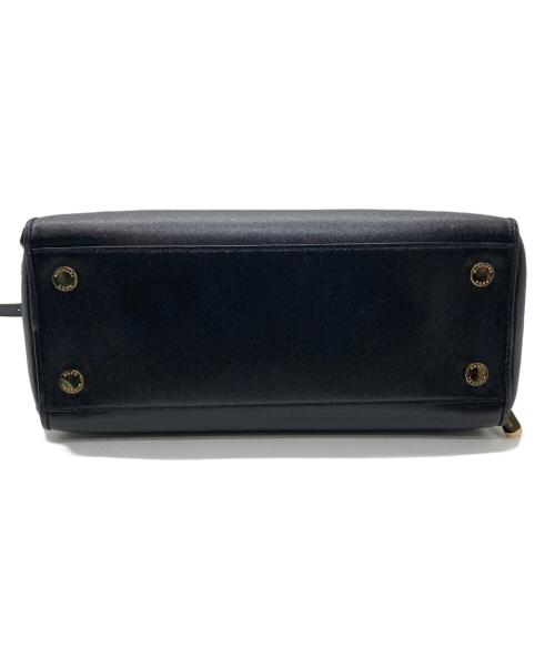 MICHAEL KORS（マイケルコース）MICHAEL KORS (マイケルコース) サッチェル2WAYショルダーバッグ ブラックの古着・服飾アイテム