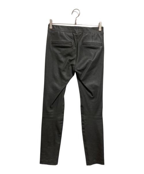 HELMUT LANG（ヘルムートラング）HELMUT LANG (ヘルムートラング) ST PLONGE SLIT LTHR PANT グレー サイズ:4の古着・服飾アイテム