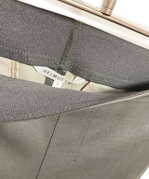 HELMUT LANG（ヘルムートラング）HELMUT LANG (ヘルムートラング) ST PLONGE SLIT LTHR PANT グレー サイズ:4の古着・服飾アイテム
