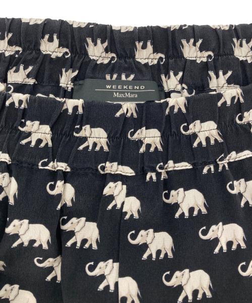 WEEKEND Max Mara（ウィークエンド マックスマーラ）WEEKEND Max Mara (ウィークエンド マックスマーラ) 総柄パンツ ブラック サイズ:38の古着・服飾アイテム