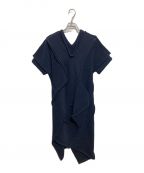 LIMI feuリミフゥ）の古着「ニットワンピース」｜ネイビー