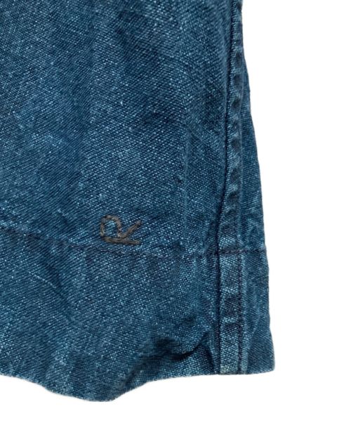 45R（フォーティファイブ・アール）45R (フォーティーファイブアール) ヘンプ・リネンスキッパーシャツブラウス インディゴの古着・服飾アイテム