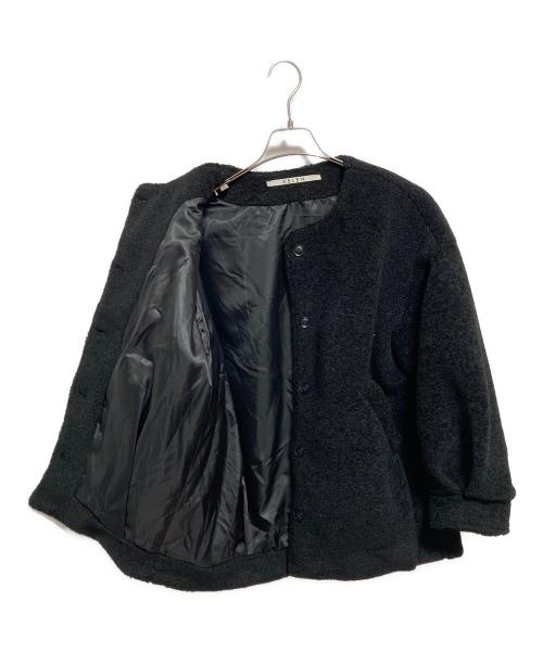 kelen（ケレン）kelen (ケレン) ノーカラーコクーンジャケット ブラック サイズ:Mの古着・服飾アイテム