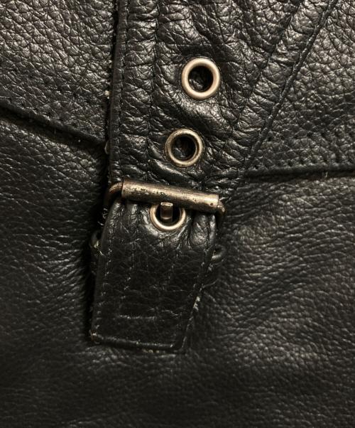 USED（ユーズド）USED (ユーズド) レザーカーゴパンツ ブラック サイズ:42の古着・服飾アイテム