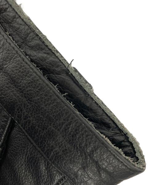 USED（ユーズド）USED (ユーズド) レザーカーゴパンツ ブラック サイズ:42の古着・服飾アイテム