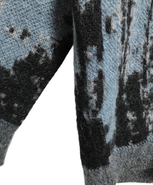 DIESEL（ディーゼル）DIESEL (ディーゼル) M-RODI ニットカーディガン ブルー×ブラック サイズ:XSの古着・服飾アイテム