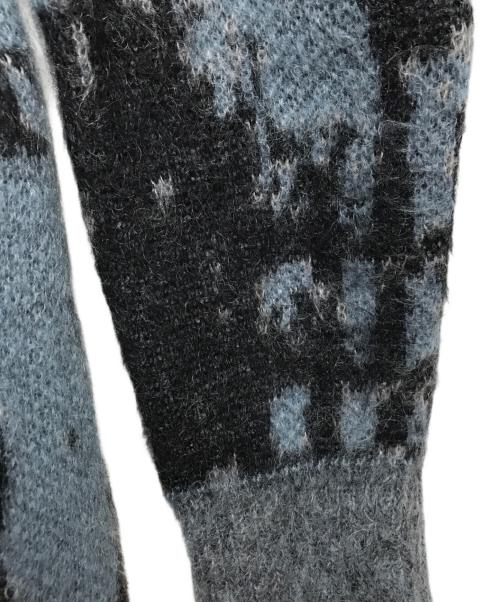 DIESEL（ディーゼル）DIESEL (ディーゼル) M-RODI ニットカーディガン ブルー×ブラック サイズ:XSの古着・服飾アイテム