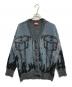 DIESEL（ディーゼル）の古着「M-RODI ニットカーディガン」｜ブルー×ブラック