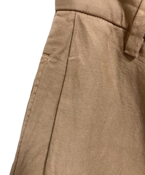 MUSE de Deuxieme Classe（ミューズ ドゥーズィエム クラス）MUSE de Deuxieme Classe (ミューズ ドゥーズィエム クラス) FIBRY TUCK ワイドパンツ ベージュ サイズ:Sの古着・服飾アイテム