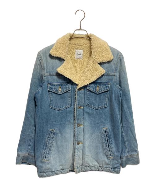 Ron Herman（ロンハーマン）Ron Herman (ロンハーマン) ボアランチジャケット アイボリー×インディゴ サイズ:Mの古着・服飾アイテム