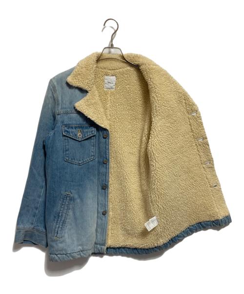 Ron Herman（ロンハーマン）Ron Herman (ロンハーマン) ボアランチジャケット アイボリー×インディゴ サイズ:Mの古着・服飾アイテム