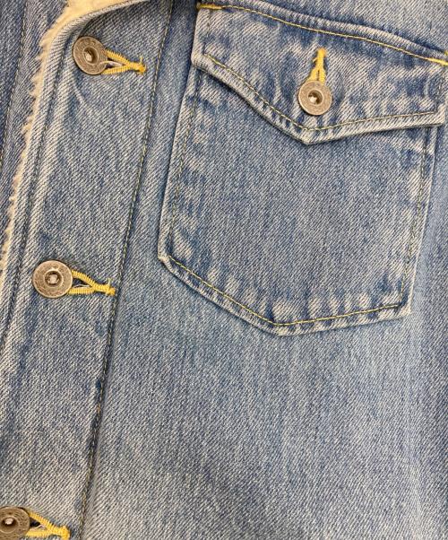 Ron Herman（ロンハーマン）Ron Herman (ロンハーマン) ボアランチジャケット アイボリー×インディゴ サイズ:Mの古着・服飾アイテム