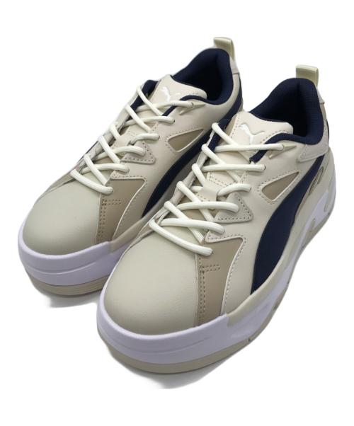 PUMA（プーマ）PUMA (プーマ) 別注BLSTR BILLYS ベージュ×ネイビー サイズ:24cmの古着・服飾アイテム