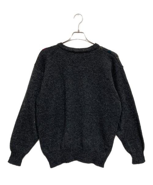 Burberry's（バーバリー）Burberry's (バーバリーズ) アーガイルニット グレー サイズ:Mの古着・服飾アイテム