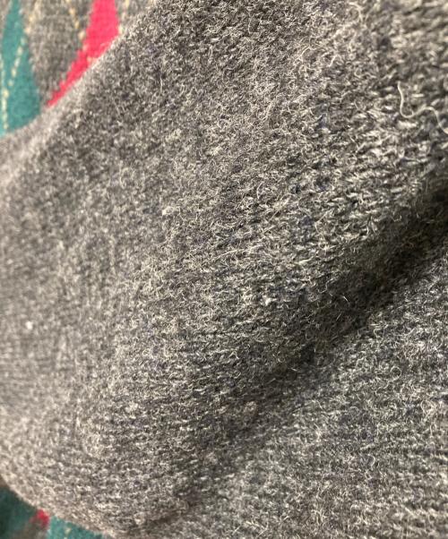 Burberry's（バーバリー）Burberry's (バーバリーズ) アーガイルニット グレー サイズ:Mの古着・服飾アイテム