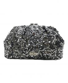 Kate Spade（ケイトスペード）の古着「スクランチー シークイン ファブリック コンバーチブル クラッチ」｜シルバー