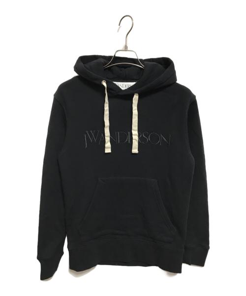 J.W.ANDERSON（ジェイダブリューアンダーソン）J.W.ANDERSON (ジェイダブリューアンダーソン) エンブロイダリーロゴパーカー ブラック サイズ:XSの古着・服飾アイテム