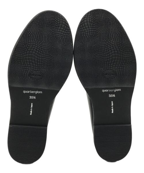 quartierglam（カルチェグラム）quartierglam (カルチェグラム) EDGE LOAFERS ブラック サイズ:22.5㎝の古着・服飾アイテム