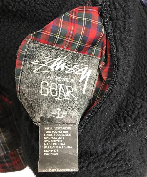 stussy（ステューシー）stussy (ステューシー) リバーシブルボアジャケット レッド×グリーン サイズ:Lの古着・服飾アイテム