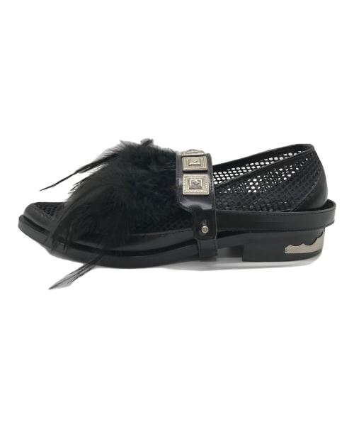 TOGA PULLA（トーガ プルラ）TOGA PULLA (トーガ プルラ) フェザー付きパンプス ブラック サイズ:SIZE 36の古着・服飾アイテム