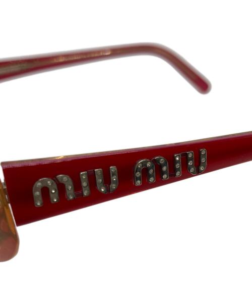 MIU MIU（ミュウミュウ）MIU MIU (ミュウミュウ) サングラス ピンク サイズ:54□15の古着・服飾アイテム