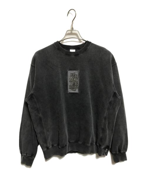 THE BLACK EYE PATCH（ブラックアイパッチ）THE BLACK EYE PATCH (ブラックアイパッチ) Pigment Dyed Crew Sweat グレー サイズ:Lの古着・服飾アイテム