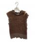 muller of yoshiokubo（ミュラーオブヨシオクボ）の古着「glitter knit vest」｜ブラウン
