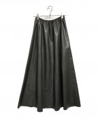 JOHN LAWRENCE SULLIVANジョン ローレンス サリバン）の古着「Stretch vegan leather gathe」｜グレー