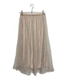 FRAMeWORK（フレームワーク）の古着「チュールワッシャー2Wayスカート」｜ベージュ