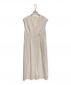 BALLSEYボールジィ）の古着「ドライアムンゼン Vネックフィットワンピース」｜アイボリー