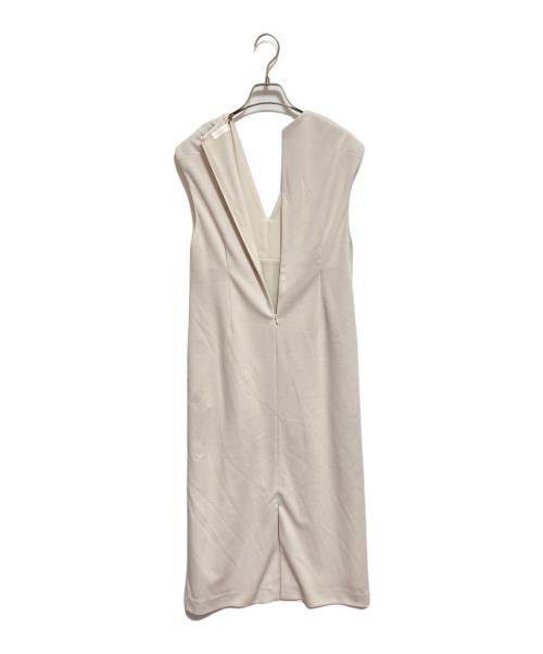 BALLSEY（ボールジィ）BALLSEY (ボールジィ) ドライアムンゼン Vネックフィットワンピース アイボリー サイズ:34の古着・服飾アイテム