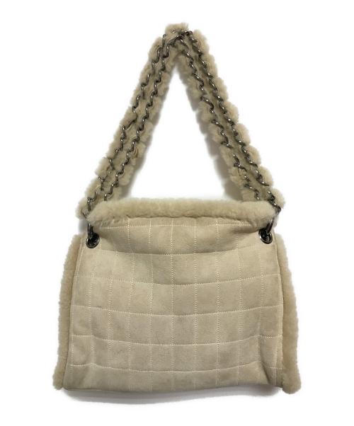 CHANEL（シャネル）CHANEL (シャネル) ココマークムートントートバッグ アイボリーの古着・服飾アイテム