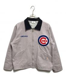 JOURNAL STANDARD relume×MLB（ジャーナルスタンダード レリューム×エムエルビー）の古着「別注フェードダック ジャケット」｜ネイビー×グレー