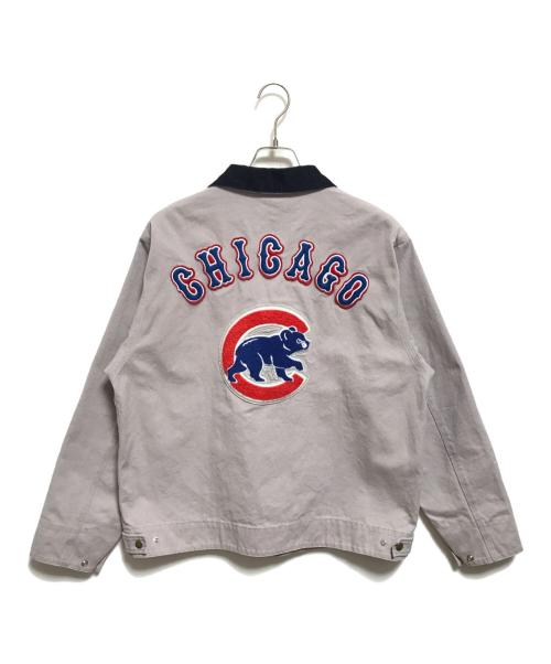 JOURNAL STANDARD relume（ジャーナルスタンダード レリューム）JOURNAL STANDARD relume (ジャーナルスタンダード レリューム) MLB (エムエルビー) 別注フェードダック ジャケット ネイビー×グレー サイズ:Lの古着・服飾アイテム