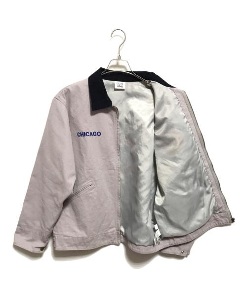 JOURNAL STANDARD relume（ジャーナルスタンダード レリューム）JOURNAL STANDARD relume (ジャーナルスタンダード レリューム) MLB (エムエルビー) 別注フェードダック ジャケット ネイビー×グレー サイズ:Lの古着・服飾アイテム