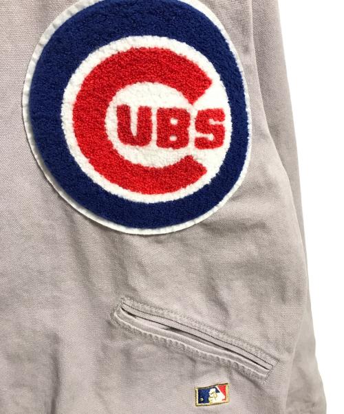 JOURNAL STANDARD relume（ジャーナルスタンダード レリューム）JOURNAL STANDARD relume (ジャーナルスタンダード レリューム) MLB (エムエルビー) 別注フェードダック ジャケット ネイビー×グレー サイズ:Lの古着・服飾アイテム