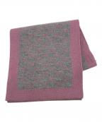 GUCCIグッチ）の古着「総柄マフラー」｜ピンク×グレー