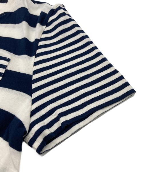 Salvatore Ferragamo（サルヴァトーレ フェラガモ）Salvatore Ferragamo (サルヴァトーレ フェラガモ) ボーダーTシャツ ネイビー×ホワイト サイズ:XSの古着・服飾アイテム