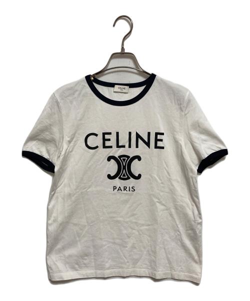 CELINE（セリーヌ）CELINE (セリーヌ) リンガーTシャツ ホワイト サイズ:Sの古着・服飾アイテム