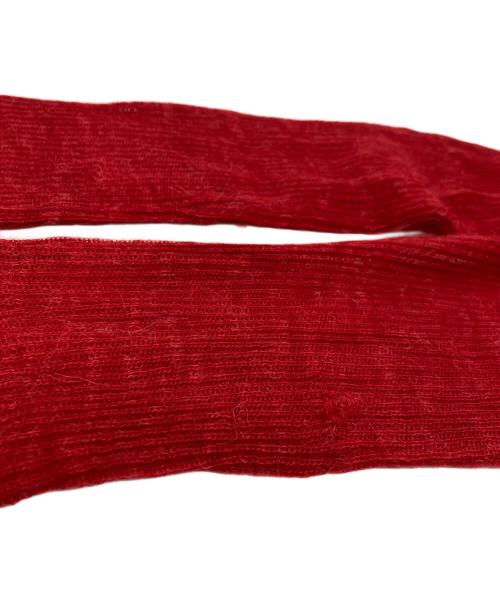 STUNNING LURE（スタニングルアー）STUNNING LURE (スタニングルアー) シアーアルパカヘンリートップス レッド サイズ:Mの古着・服飾アイテム