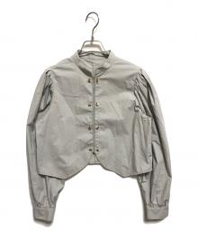 HeRIN.CYE（ヘリンドットサイ）の古着「puff sleeves blouse」｜グレー