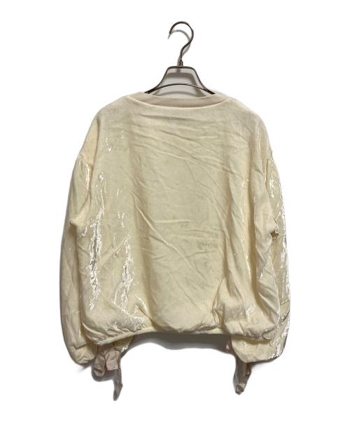 DRAWER（ドゥロワー）DRAWER (ドゥロワー) ベロアスウェット アイボリー サイズ:なしの古着・服飾アイテム