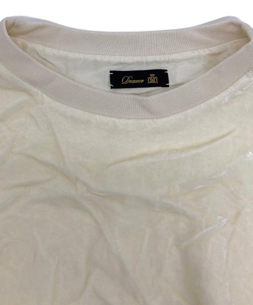 DRAWER（ドゥロワー）DRAWER (ドゥロワー) ベロアスウェット アイボリー サイズ:なしの古着・服飾アイテム