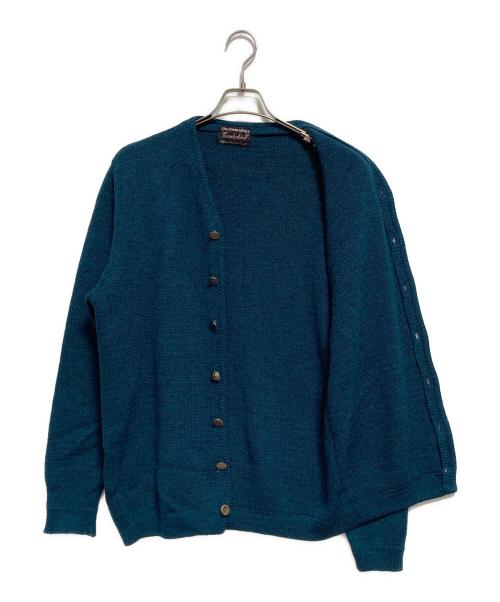 THUNDERBIRD（サンダーバード）THUNDERBIRD (サンダーバード) メタルボタンニットカーディガン ブルー サイズ:Lの古着・服飾アイテム